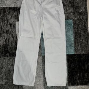 White Straight Leg Denim Jeans